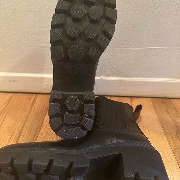 Chelsea Lug Boots with Block Heel - Picture 2 of 5